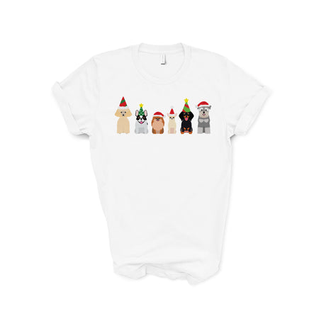 Cute Christmas Dogs Adult Unisex T-Shirt