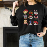 Christmas Cats and Dogs Unisex Adult Sweatshirt