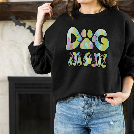 Dog Mom Paint Adult Sweatshirt
