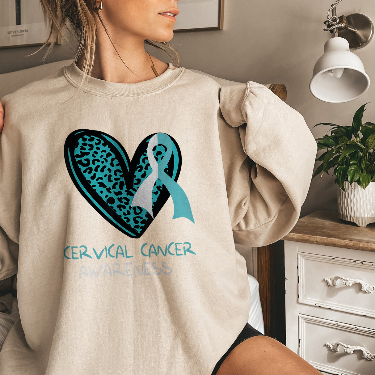 Cervical Cancer Awareness Adult Sweatshirt