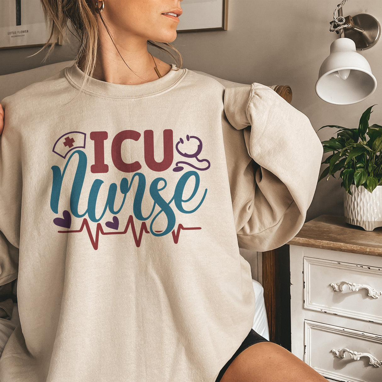 ICU Nurse Adult Sweatshirt