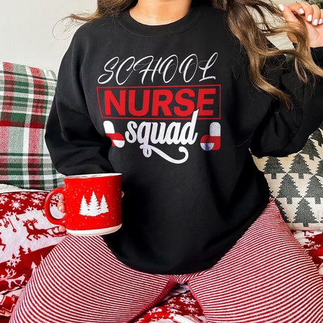 School Nurse Squad Adult Sweatshirt