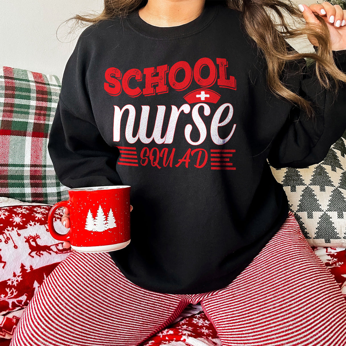 School Nurse Squad Adult Sweatshirt