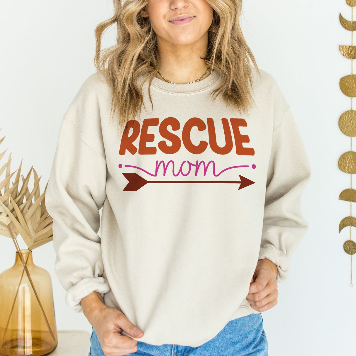 Rescue Mom Adult Sweatshirt