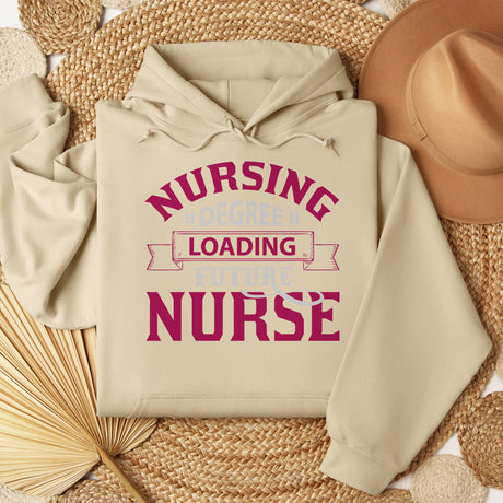 Nursing  Degree Loading Future Nurse Adult Sweatshirt