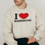 I Love Washington Unisex Adult Sweatshirt