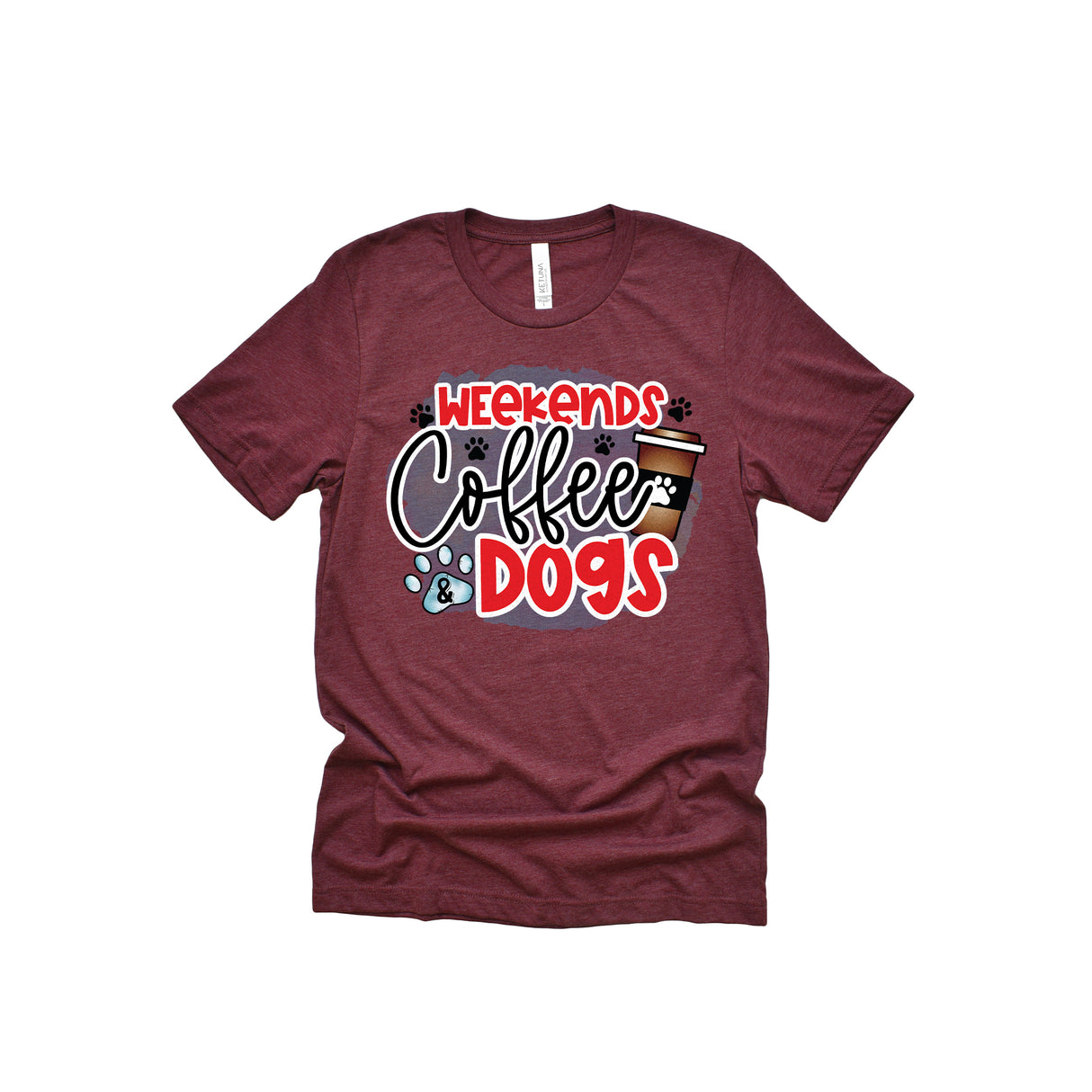 Weekends&Coffee&Dogs Adult T-Shirt