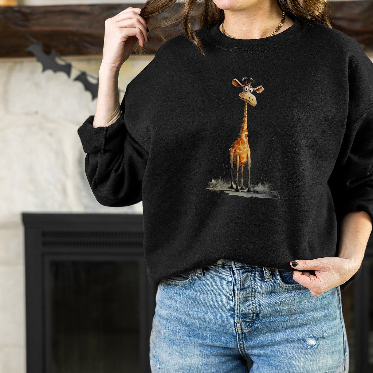 Giraffe Adult Sweatshirt