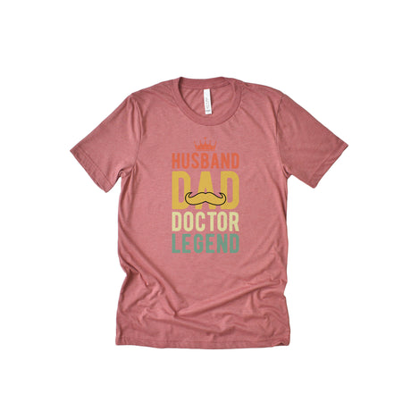 Husband Dad  Doctor Legend Adult T-Shirt
