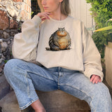 Angry Cat Unisex Adult Sweatshirt