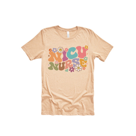 Flowers NICU Nurse Unsiex Adult T-Shirt