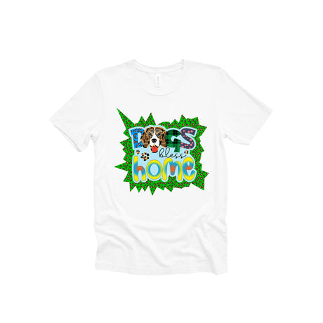 Dogs Bless Home Adult T-Shirt