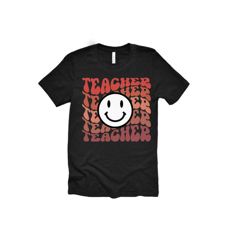 Teacher Smiley Face Adult T-Shirt