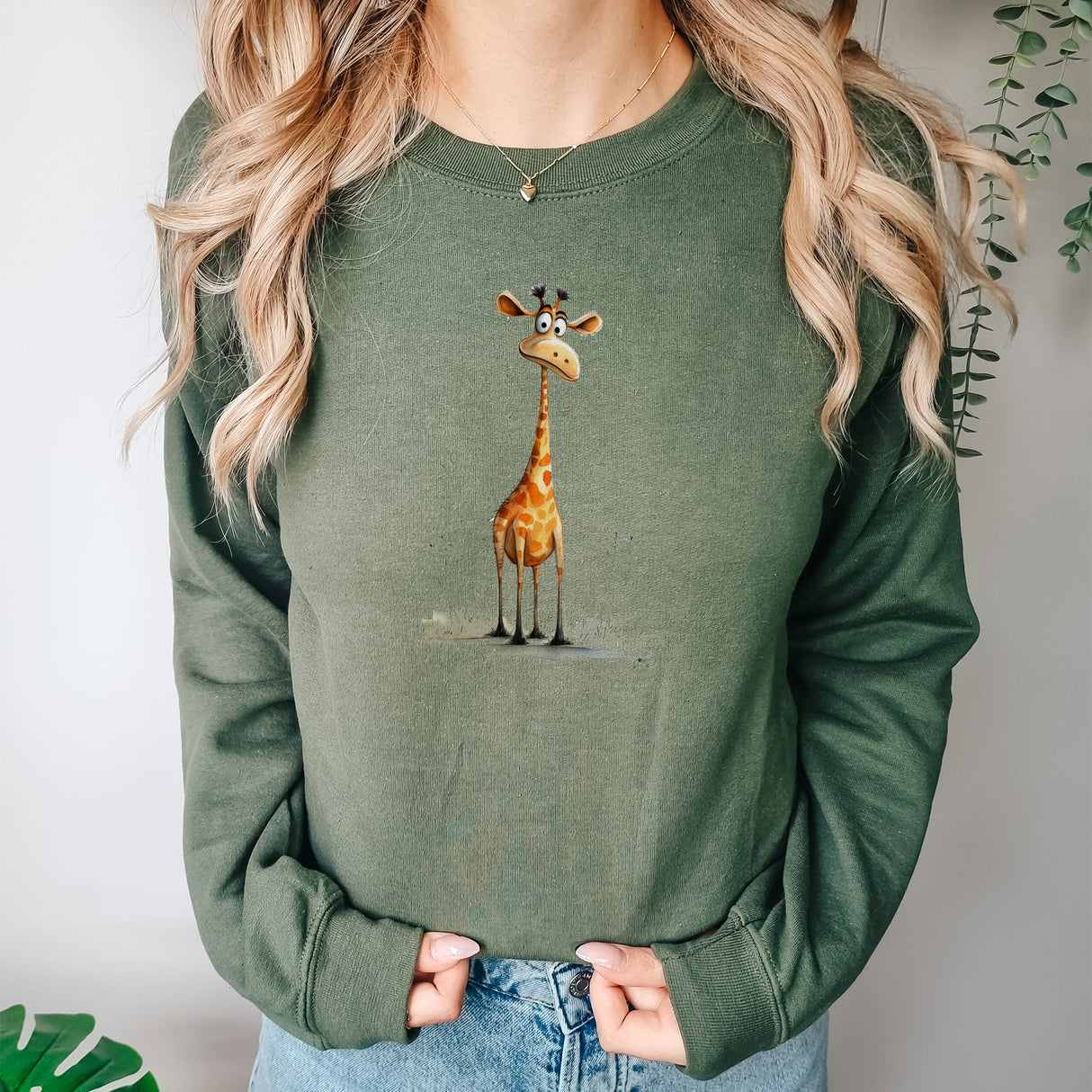 Giraffe Adult Sweatshirt