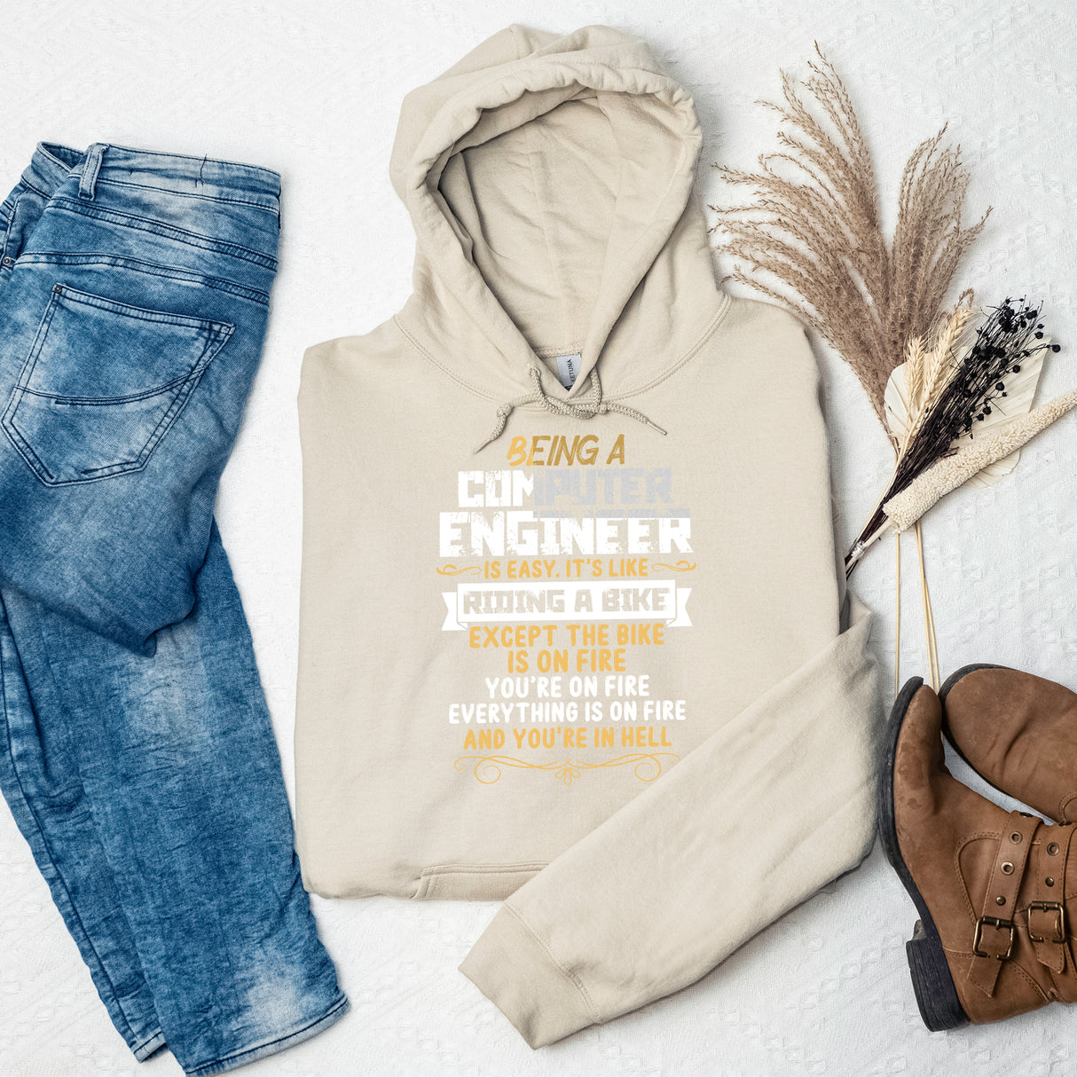 Being A Computer Engineer Is Easy Adult Sweatshirt