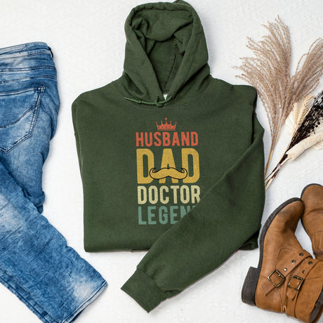 Husband Dad Doctor Legend Adult Sweatshirt