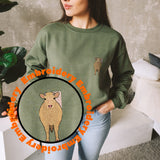 Chantangi Cattle Embroidery Adult Unisex Sweatshirt