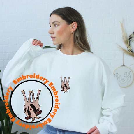 Tennessee Fainting Goat Embroidery Adult Unisex Sweatshirt