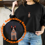 Australian Cattle Dog Embroidery Adult Unisex Sweatshirt