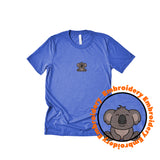 Koala Embroidery Unisex Adult T-Shirt